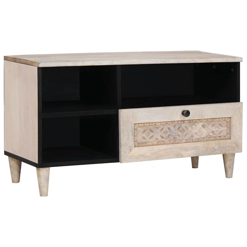 Unfinished TV Stand, White