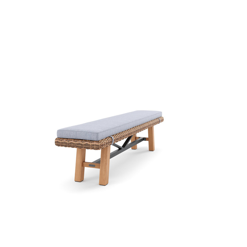 Truss Outdoor Teak Dining Bench