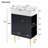 21.6" Black Bathroom vanity