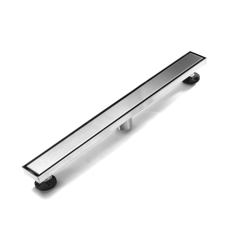 FlowCore 32" Brushed Nickel linear grid drain, Brushed Nickel