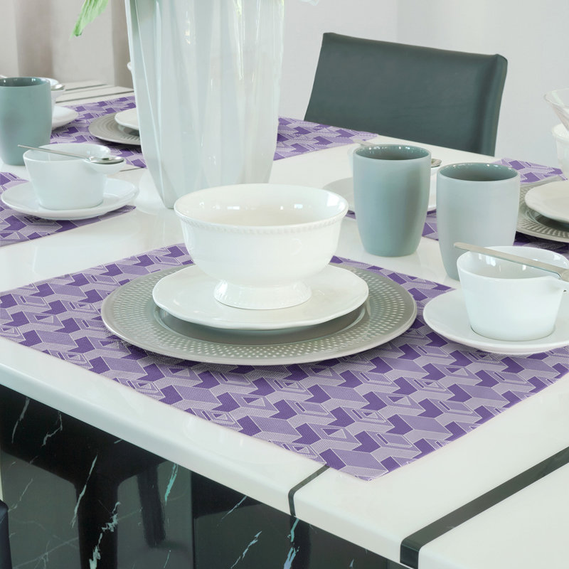 Napperon classique en coton 18 po Skyscraper, Mauve, polyester