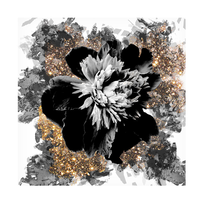 Art sur toile, noire Tina Lavoie, H 14 po x l 14 po