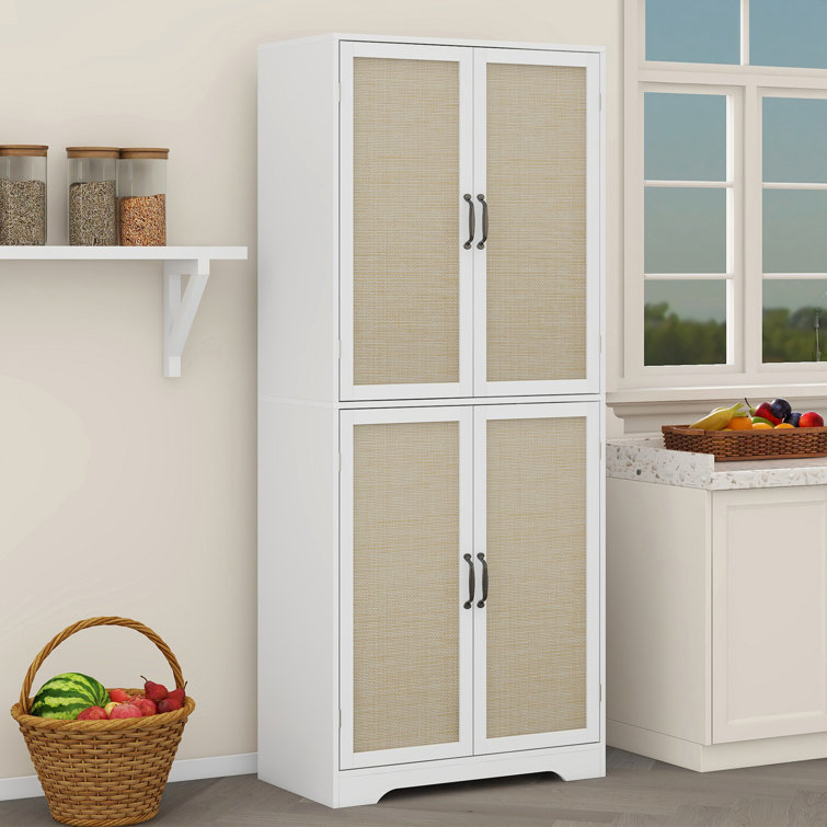 HLR 72 inches Kitchen Pantry Storage Cabinet, Pantry Cabinets with Drawer  and Adjustable Shelves, Kitchen Pantry for Bathroom, Livingroom, Dining