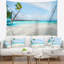 Tapisserie de paysage marin tropical des Maldives-28499592