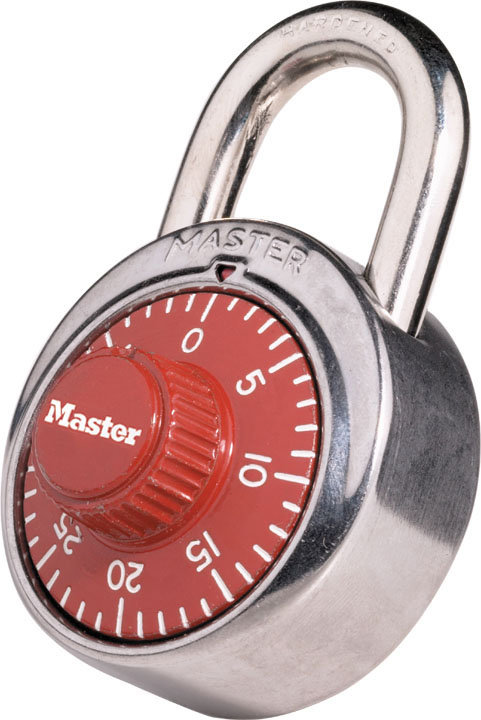 Master Lock Company Combination Lock, Red