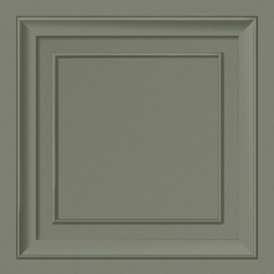Distinctive Moss Square Panel Wallpaper