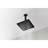 High Shower Head 304 Stainless Steel - Thin Waterfall With Self Nozzles, Matte Black, Full Body Shower, Works American Standard And Universal Arm Connections All Arms Compatible-121077237