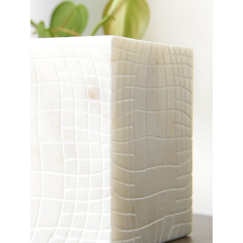 Marble, 4" H x 4" W x 4"D 