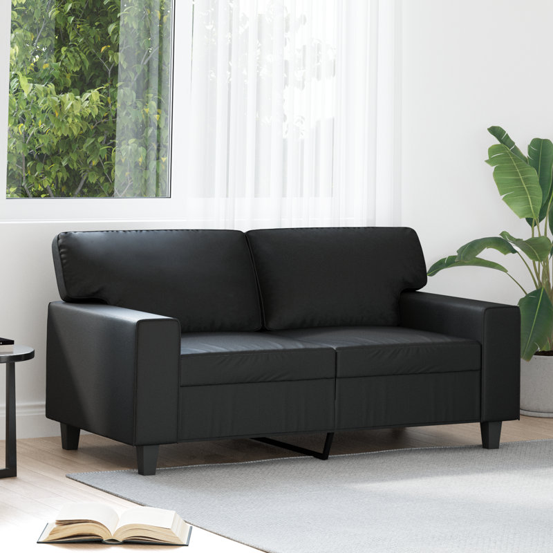 78'' Faux Leather Sofa, 31.5" H x 60.6" W x 30.3" D