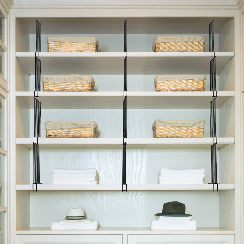 Klarrisa Shelf Dividers, Black