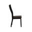 Chaise d'appoint (lot de 2), finition noire