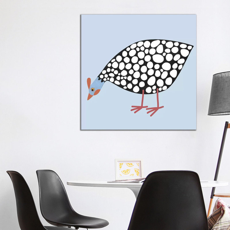« Hen Guinea » par Nic squirrell-impression, Toile tendue, H 37 po x l 37 po x P 1,5 po, Pas de tapis