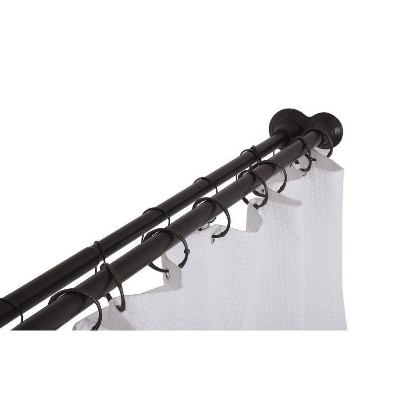 Oil Rubbed Bronze Double Tension Shower Curtain Rod