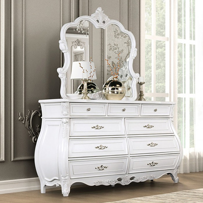 Commode 9 tiroirs avec miroir Hodgeon