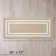 Double Border Machine Tufted Performance Beige/White Rug