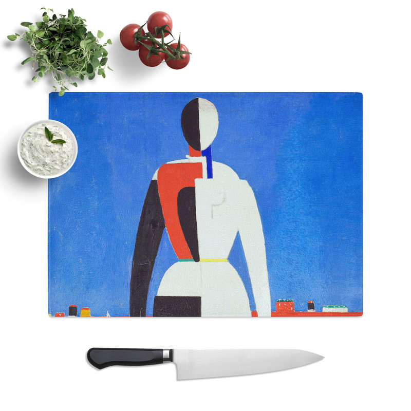 The Rake by Kazimir Malevich Chopping Board, 0.4cm H x 20cm W x 28.5cm L