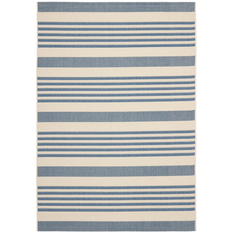 Johana Beige/Blue Indoor/Outdoor Rug