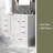 36" Bathroom Vanity Without Sink, Cabinet Base Only