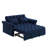 Loveseats Sofa Bed With Pull-Out Bed,Adjsutable Back