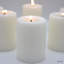 Bougie pilier de cire blanche 4 "non parfumée Elyon, durée de combustion de 40 heures