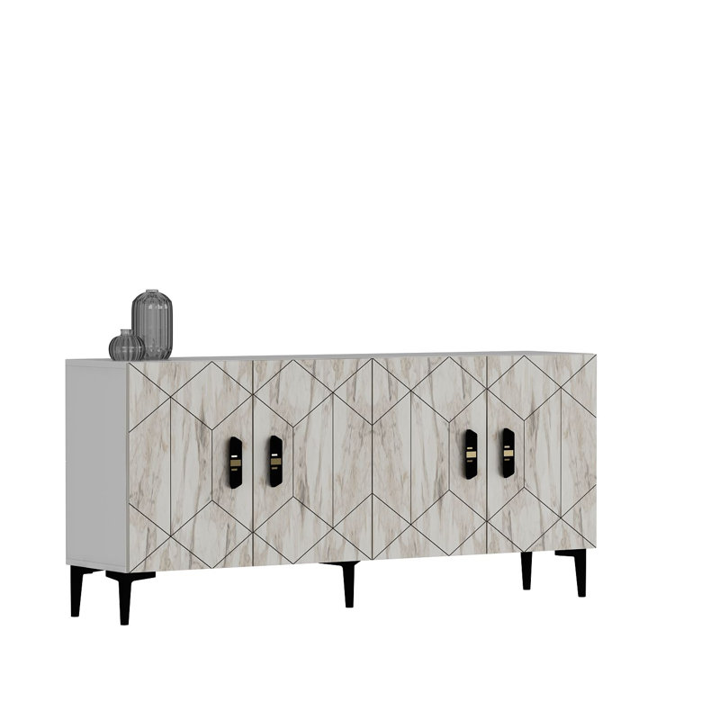 Olivia 150cm Console Table, Vintage White