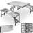 Deidre Rectangular 4 - Person 85.5Cm L Picnic Table