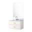 Meuble-lavabo blanc 30 po X P 22 po, marbre, robinet, miroir simple 30 x 22, comptoir en marbre,-1518233401