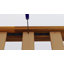 Structure de lit très grand avec tête de lit et pied de lit Jamison, lit plateforme en bois massif, structure à 12 lattes avec pieds en métal, antidérapant et silencieux, finition miel d'acacia-1227510586-1227510590