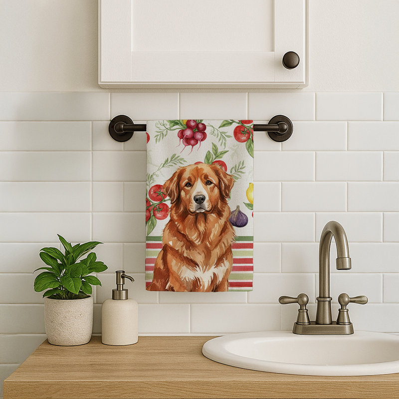 Serviette de cuisine Reddish, Reddish Brown Great Pyrenees