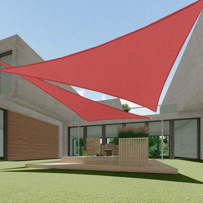 Triangle Sun Shade Sail Canopy, UV Block Sunshade For Outdoor Patio Garden Backyard