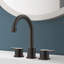 Robinet de lavabo de salle de bain surdimensionné en bronze huilé à 2 poignées à 3 trous et pivotant sur 360 ° à 3 trous avec bonde escamotable-118610644