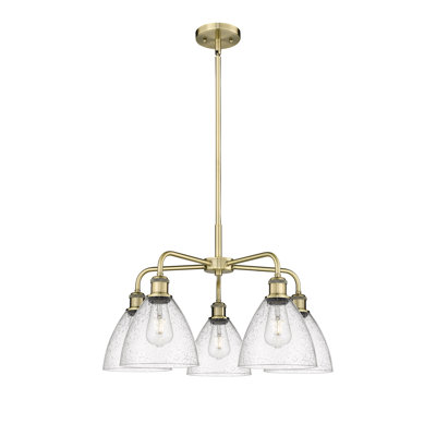 Lustre à intensité variable en verre 5 lumières Amenda