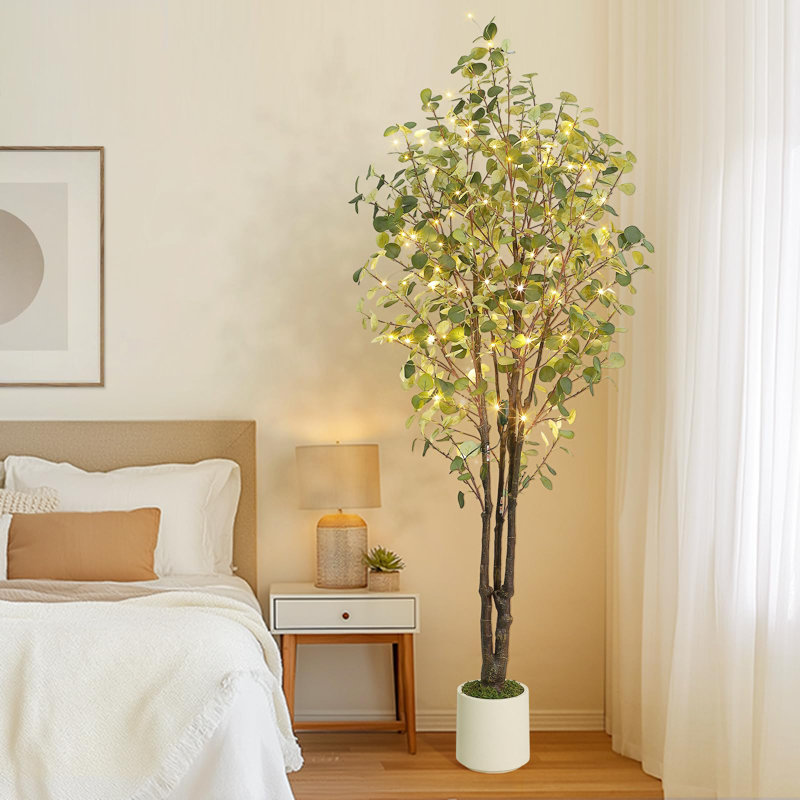 Eucalyptus d'intérieur d'intérieur, H 84 po x l 7 po x P 7 po