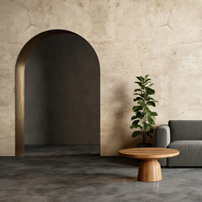 Beige Concrete Wallpaper - 3D Matte Textured Self-Adhesive & Removable Contact Paper For Walls, Waterproof & Oil-Proof, Easy Application, Versatile Use