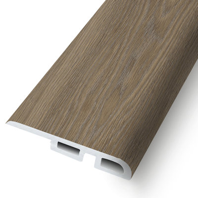 Spiced Rum Waterproof Rigid Core 0.39-in Thick x 1.69-in wide x 94-in length Overlap Reducer