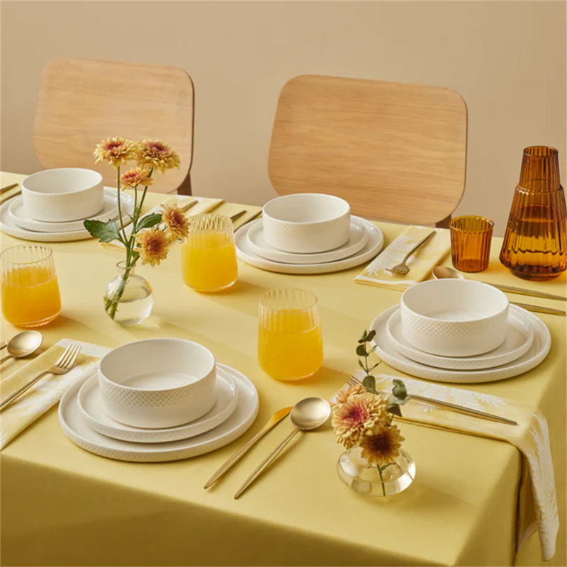 Piece Bone China Dinnerware Set - Service for 6