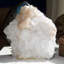 Apophyllite glacée cubique avec stilbite