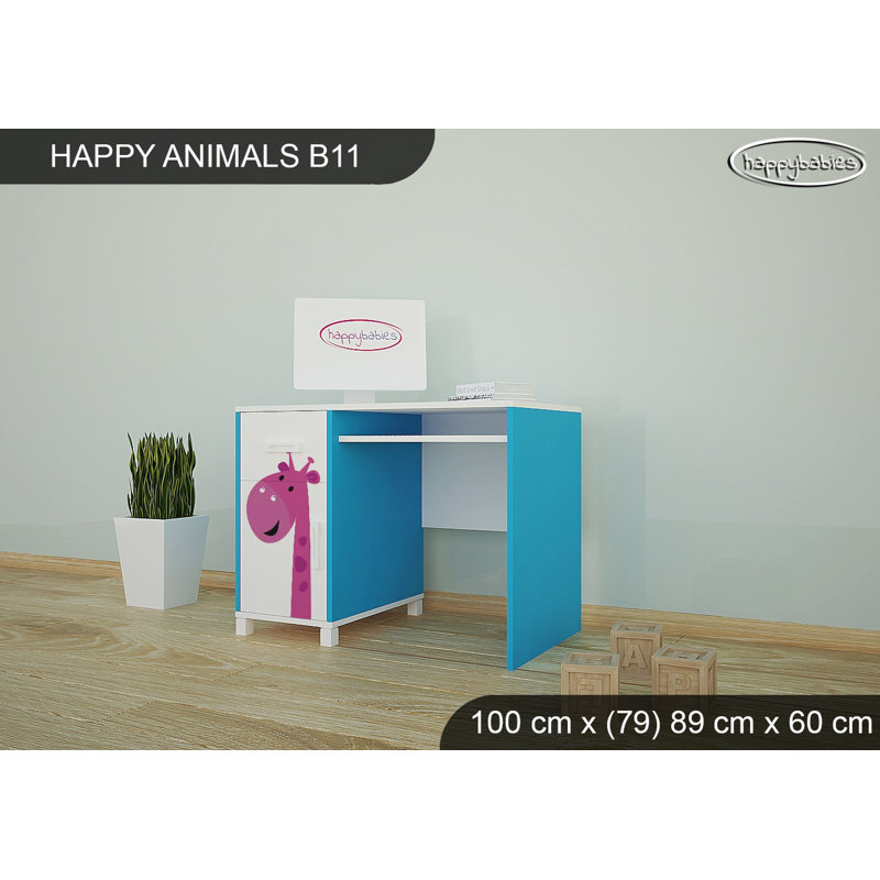 100cm Writing Desk, Blue