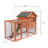 Eriyah 8.27 Safe Square Feet Chicken Coop,Weatherproof Wooden Rabbit House with Chicken Run For Up To 8 Chickens,Easy to Clean