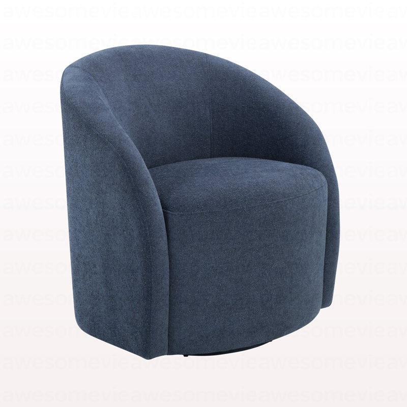 Fauteuil demi-tonneau pivotant Blue Boucle