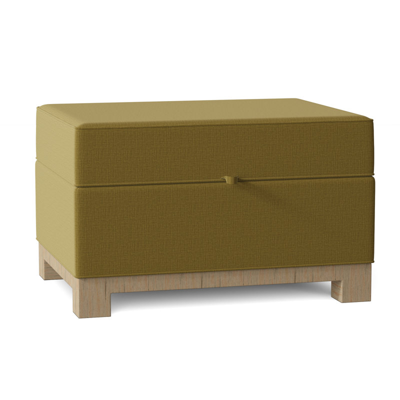 Repose-pieds rectangulaire avec rangement Brandes, Naturel, Perroquet Marlow