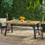 Ensemble repas d'extérieur avec 2 bancs et 1 table repas (3 pièces)