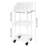 3 Tier Multi-use Acrylic Cosmetic Storage Rack With Wheels