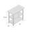 Herriott 40" Solid Wood Prep Table-1958643779