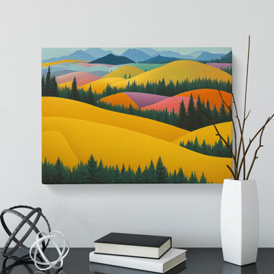Pure Spring Meadow Landscape - Wrapped Canvas