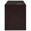 Bureau d'ordinateur Cappuccino, 2 tiroirs
