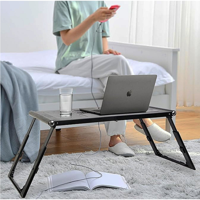 Support d'ordinateur portable pour lit (noir), Noir