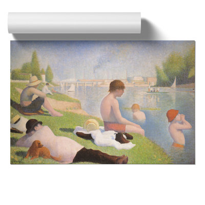 Bathers by Georges Seurat - No Frame Painting