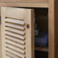 Coline Solid Wood Freestanding Linen Cabinet