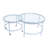 Antich Glass Tray Top Nesting Tables